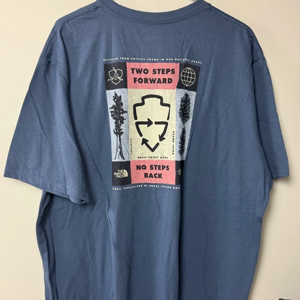 The North Face Standard Fit T-Shirt Bundle of 2 NWT Smoke Mountains Graphic Tees - Picture 5 of 9